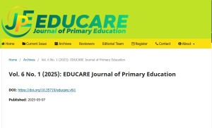 EDUCARE Vol. 6 No. 1 (2025): Inovasi Pembelajaran dan Kolaborasi Global dalam Pendidikan Dasar